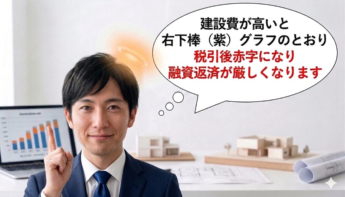 建設費が高いと、、、？